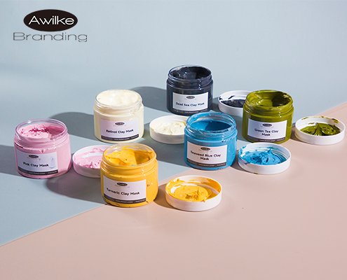 Awilke Branding private label face clay mask set