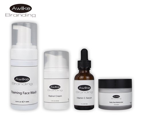 Awilke Branding private label starter skincare set