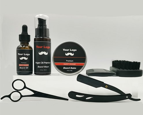 private label beard care set