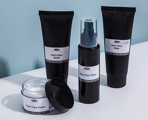 private label men's skincare set